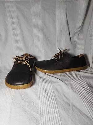 Sapato Oxford Conforto Masculino Vivobarefoot RA II Couro Marrom Escuro Tamanho 43 EUA 10 - Imagem 1 de 4