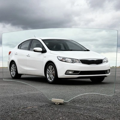 Fits 2014-2018 Kia Forte 4 Dr Sedan Passenger Right Side Rear Door Window Glass Foto 1 de 4