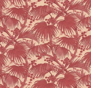 "Las Palmas" Lee Jofa fabric by Oscar de la Renta. Red/ pink. 125cm remnant - Picture 1 of 3
