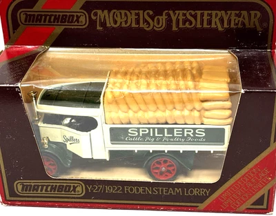 MATCHBOX y-27 1922 FODEN STEAM LORRY SPILLERS Ltd Ed England 1986 VTG - Image 1 of 4
