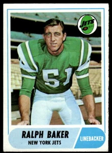 1968 Topps #38 Ralph Baker New York Jets - Bild 1 von 2