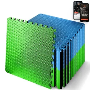 SQUATZ 50 pcs. Thick Puzzle Exercise Mat, EVA Foam Interlocking Tiles - Picture 1 of 7