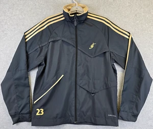 Adidas Predator Jacket Men Small Gold David Beckham Climacool Soccer Windbreaker - Picture 1 of 19
