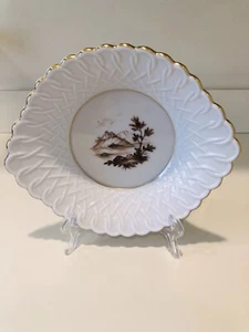 Hochst Hand-Painted Porcelain Pastoral Brown Bowl B New - Picture 1 of 5