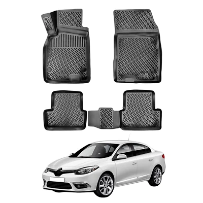 Floor Mats for Renault Fluence 2009-2025 | Custom Fit Floor Mat Black - Image 1 of 4