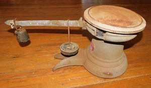 Antique Industrial Howe Cast Counter Scale Iron Claw 3 Toe Foot Base USA #331 - Picture 1 of 11