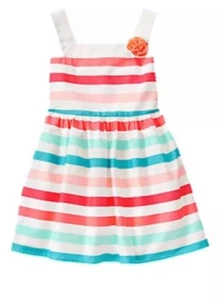 NWT Gymboree Ice Cream Parlor Stripe Corsage Dress Size 5 - Picture 1 of 1