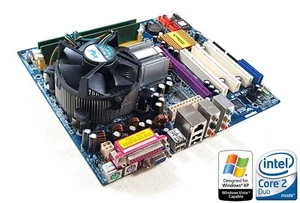 ASRock 775i945GZ , LGA775 Core2Duo E4500, 2GB DDRII Retrogaming set - Picture 1 of 15