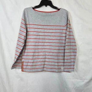 Talbots Authentic Talbots grau orange Schneeball Streifen Langarmshirt Medium - Bild 1 von 9