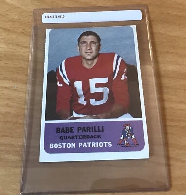 1962 Fleer #4 Babe Parilli Original Owner ￼ - Image 1 of 2