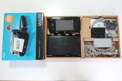 Nintendo WiiU 32GB　Console and Gamepad　Premium Set　Black　JP　tested　NTSC-J［B-39］ - Image 1 of 4