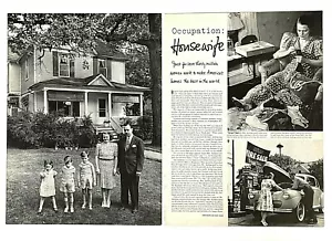 1941 Housewife Occupation Article For Love Best Homes Cleaning Kids Cook Vintage - Picture 1 of 5