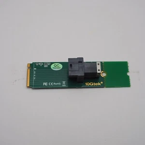 10Gtek M.2 NVMe to U.2 Mini-SAS Adapter Card PCIe Gen3 x4 - Bild 1 von 9