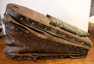 Antiguo E A Gill J H Rowe Gloucester MA Bocina de niebla de fuelle con tubos de latón 19th c Foto 1 de 4