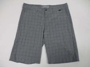 Travis Mathew Shorts Mens 34 Gray Check Golf Hybrid Stretch Performance - Picture 1 of 10