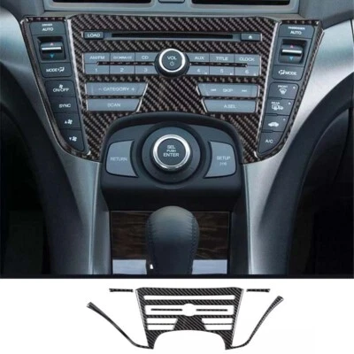 Cover Trim 5* 2009-2014 Car Interior Radio Console Carbon Fiber Car For Acura TL - Image 1 of 4