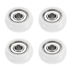 4.2x11x3mm 4 Pcs Nylon Pulley Wheel Ball Bearing Guide Roller White - Picture 1 of 7