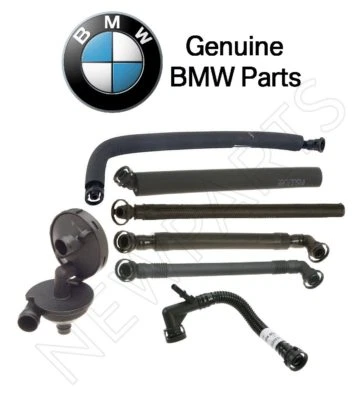 Juego de válvula de ventilación del cárter y 6 mangueras de ventilación del cárter OES para BMW E39 E36 E46 E85 Foto 1 de 4