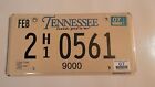 Collectable real metal license plate TN "2H10561". Great for a shop or man cave