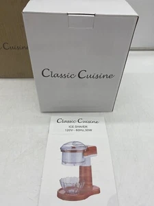 Classic Cuisine Red Countertop Shaved Ice Maker Shaver +Box Manual Paddles Bowl - Picture 1 of 8