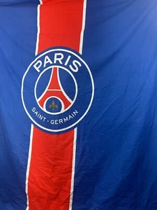 Copripiumino Paris Saint-Germain FC Doona biancheria da letto calcio taglia queen 100% cotone - Foto 1 di 10