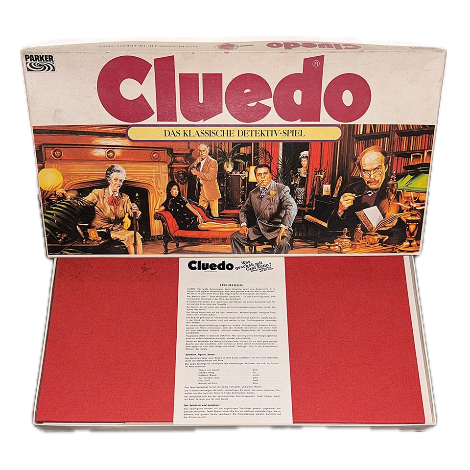 Cluedo Brettspiel Unvollständig 1987 Parker Familien Detektiv Krimi Spiel rar - Bild 1 von 4