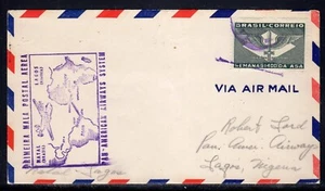 Brazil First Air Mail Flight to Nigeria 1941 c395 - Picture 1 of 2