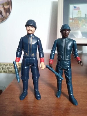 Lote de 2 figuras completas vintage de Star Wars 1980/1981 Bespin Guard (blanco y negro) Foto 1 de 4