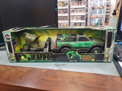 2003 MARVEL / Funrise - HULK MILITARY TRUCK & TRAILER SET Free Shipping - Image 1 of 4