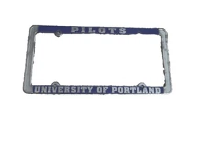 Marco de placa de automóvil de atletismo Pilots University of Portland PDX plateado púrpura - Imagen 1 de 8