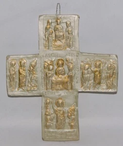 Kreuz, Paschalis I, Paschaliskreuz, Kruzifix, Cross Relief sakrale Kunst Kirche - Picture 1 of 5