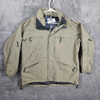 5.11 Tactical Aggressor Parka 3-in-1 Fleece Lined Men Large Green Double Jacket - Image 1 of 4