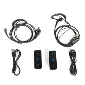 2PCS Mini Two-Way Radio Walkie Talkie FM Transceiver with Headphones Strap Kit - Zdjęcie 1 z 6