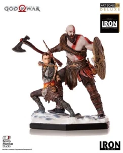Nueva figura coleccionable de lujo de Iron Studios 1/10 de God of War Kratos y Atreus - Imagen 1 de 12