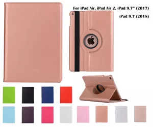 360°Rotate PU Leather cover case for iPad Air 2 iPad 9.7" (2017), (2018) - Picture 1 of 41