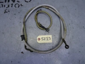SFM ZX ZZ 125 Braided Brake Pipes Hoses Lines SZ23 - Picture 1 of 2