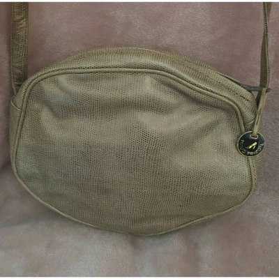 Bandolera Maude Frizon Vintage Taupe Lizard Usada en Excelente Condición Foto 1 de 4