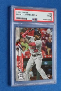 2020 TOPPS ROOKIE BASEBALL CARD RANDY AROZARENA #229 PSA 9 - Foto 1 di 3