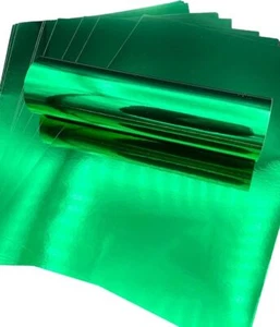 10 Sheets A4 Emerald Green Reflective Mirror Effect Paper Single Sided 140gsm - Picture 1 of 4