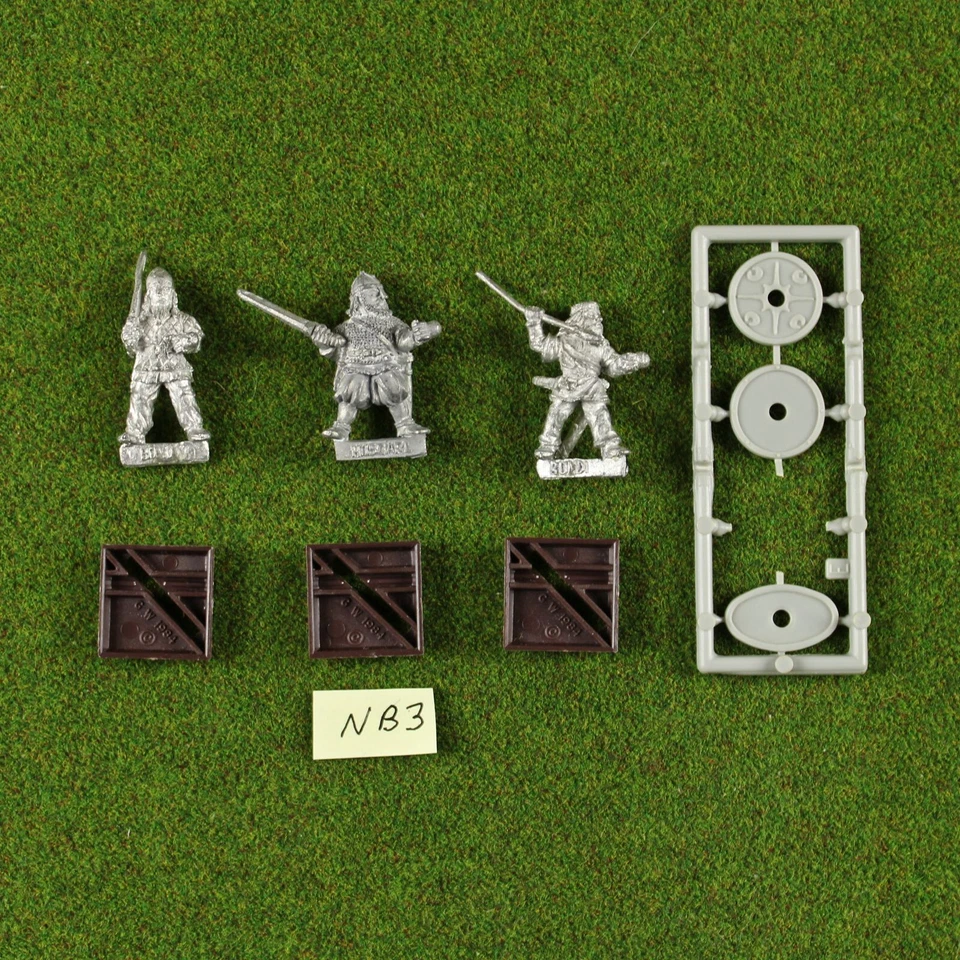 CLASSIC Warhammer Norse / Barbarians (x3) Metal - Rare OOP Citadel Empire Nordic - Image 1 of 1
