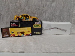 2002 Ken Schrader #36 Yellow M&M's Grand Prix Racing Champions Chase The Race - Picture 1 of 15