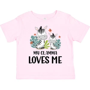 Inktastic Zebra My Glamma Loves Me Toddler T-Shirt Grandma Grandchild Nana Day - Picture 1 of 12