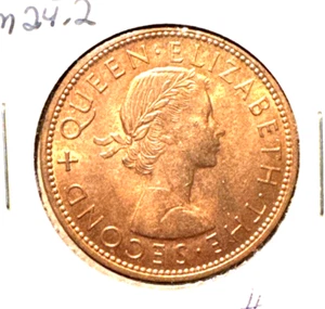 New Zealand 1962 penny KM 24.2 BU - Picture 1 of 2