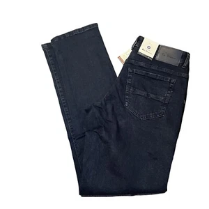 Ben Sherman Jeans Men's 30x34 Dark Wash Blue Straight Fit Stretch New With Tags - Picture 1 of 13