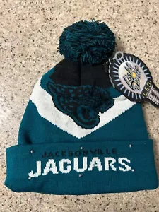NFL Jaguars Jacksonville LED Light up Hat Winter Pom Beanie Stocking Knit Cap OS - Picture 1 of 1