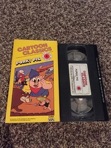Cartoon Classics Porky Pig Notes To You Railroad Crack Train VHS Video  - Imagen 1 de 2