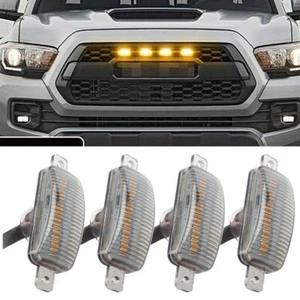 4 PIEZAS luces delanteras LED de ámbar ahumado para Toyota Tundra Raptor Estilo - Imagen 1 de 12