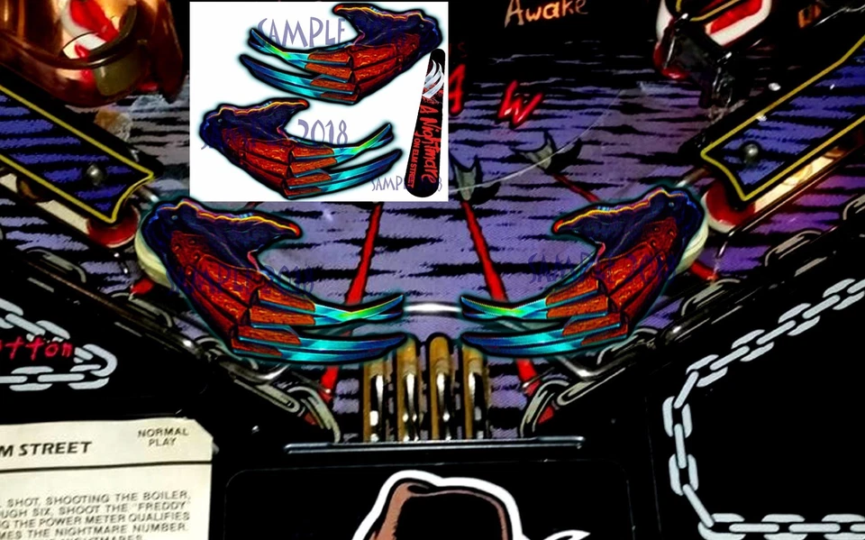 New For “2018” NIGHTMARE ON ELM STREET Pinball "FLIPPER" 3 PCS. MOD Armour - Image 1 of 1