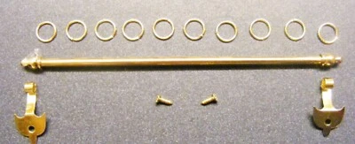Dolls House Extending Brass Curtain Rail 1:12 Scale Miniature DIY 129 Tumdee - Image 1 of 4
