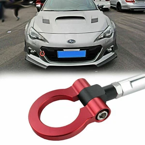 JDM Customized Red Track Racing CNC Aluminum Tow Hook For Subaru WRX STI BRZ FRS - Picture 1 of 11